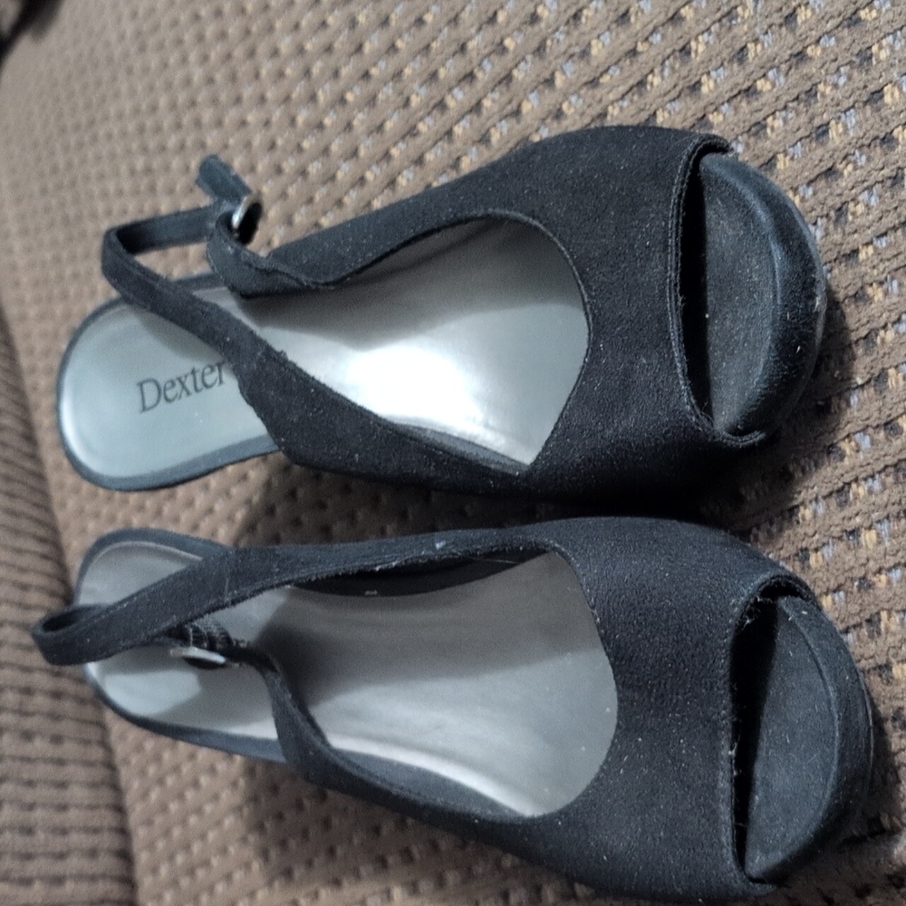 S6 Dexter Women's Black Wedge Heels